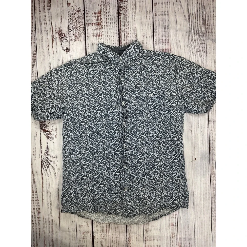 Original Weatherproof Vintage Men's Large Short Sleeve Button Down Light Floral